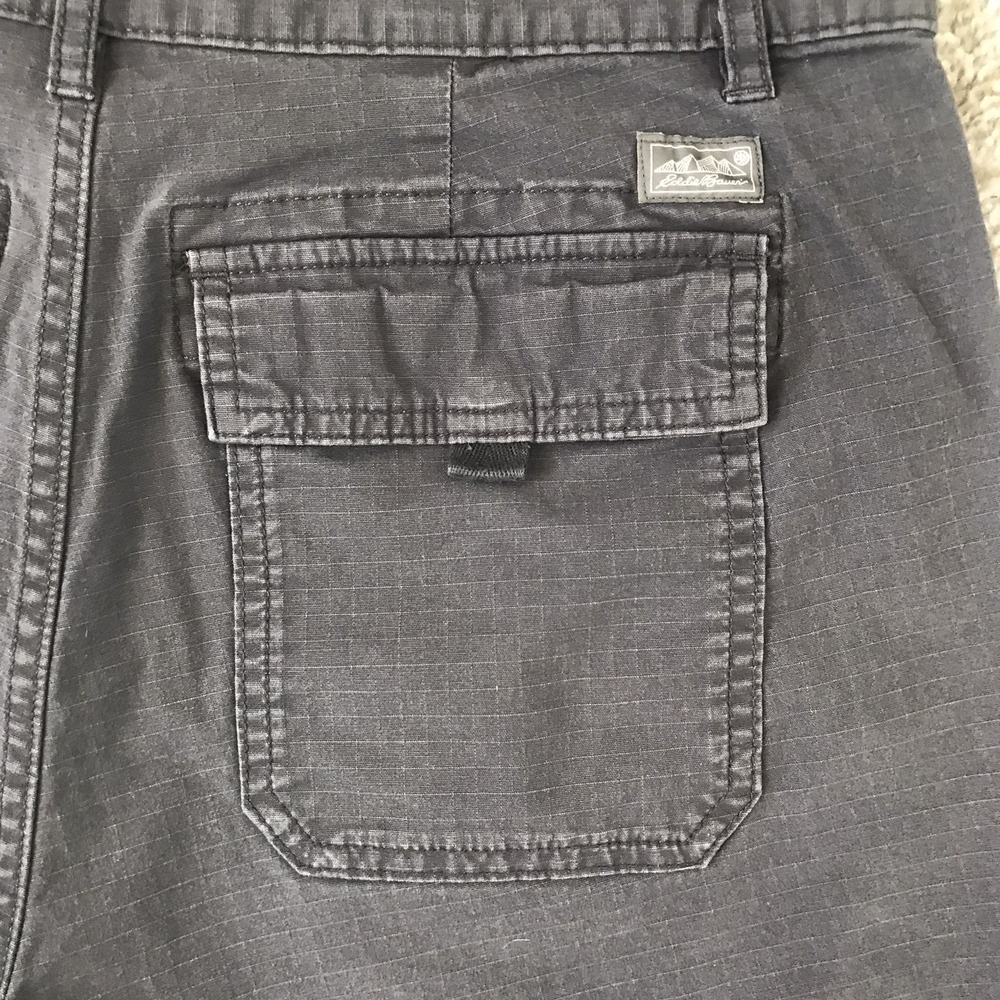 Eddie Bauer Shorts Women's 6 Gray Ripstop Specially Dyed Outdoor Hiking Casual - Picture 5 of 14